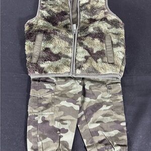 Old Navy Camouflage Kids Matching Set 3-6 months